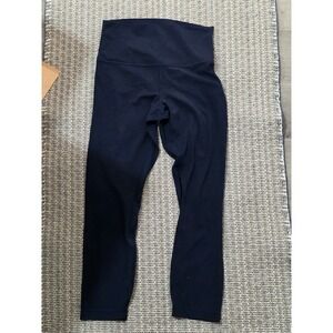 Lululemon Align High-Rise Pant 25 Navy Blue Nulu Yoga Leggings Size 6